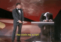 sylvester stallone you stole my script! GIF by The Academy Awards