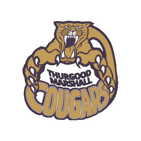 daytonpublicschools giphygifmaker dayton public schools thurgood cougars thurgood marshall high school Sticker