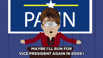 sarah palin politician GIF by South Park 