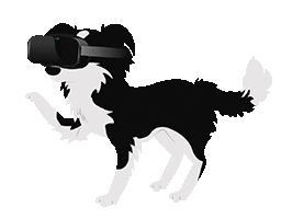 Virtual Reality Dog Sticker by Teachtoday