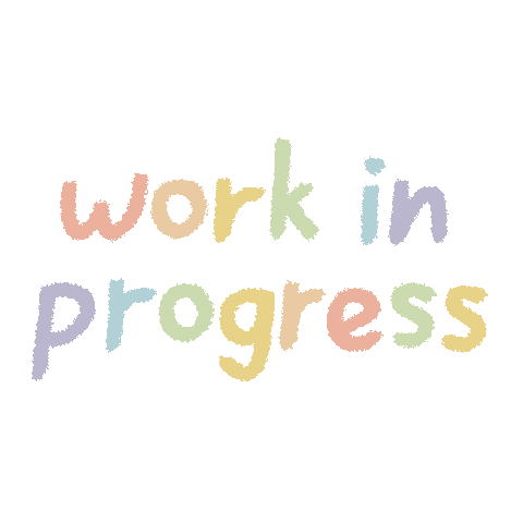 Work In Progress Pastel Sticker