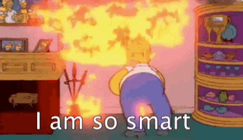 Burning Homer Simpson GIF