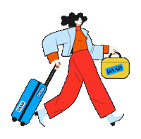 daadbrasil viajar viagem partiu intercambio Sticker