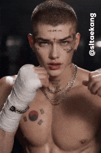 sltaekang angry boxing fighter fierce GIF