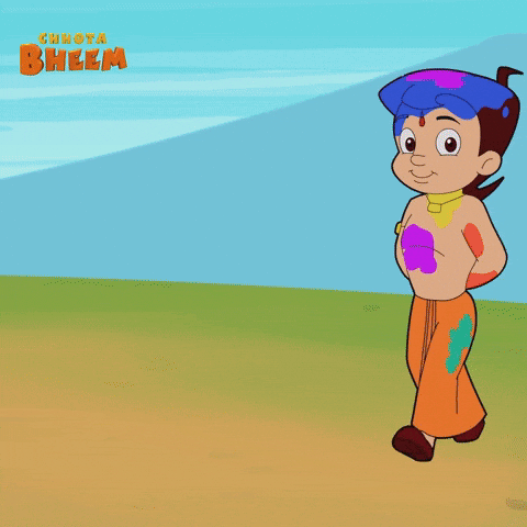 Happy Holi GIF by Chhota Bheem