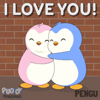 I Love You Hug GIF by Pudgy Penguins