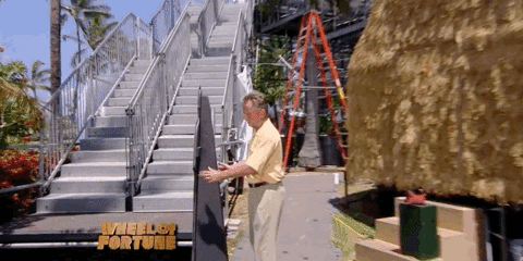 pat sajak cutout GIF by Wheel of Fortune