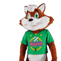 Rapid Wien Fox Sticker by SK Rapid