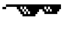 SRAAK 2d deal with it zonnebril sraak Sticker