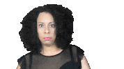 Shocked Black Woman Sticker by Holly Logan