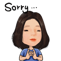 Sorry Girl Sticker
