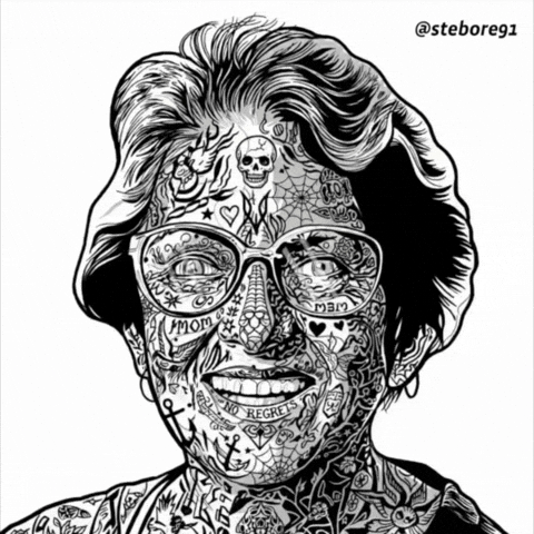 Old Lady Smiling GIF