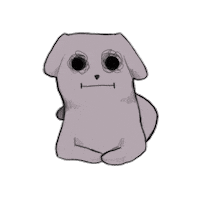 Accelia dog illustration reginaldthedog Sticker