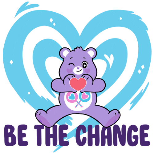 Girls Bethechange Sticker by Care Bear Stare!