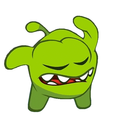 Cuttherope Sticker by Om Nom