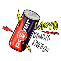 MOYASTACJA giphyupload drink power energy Sticker