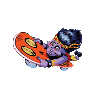 Scared Comic Book Sticker by Craniacs World