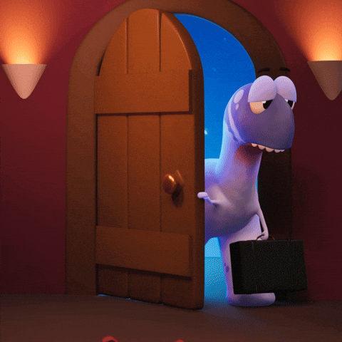 Tired Coming Home GIF by Claynosaurz