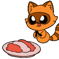 Hungry Dinner Sticker by Christophers Genie