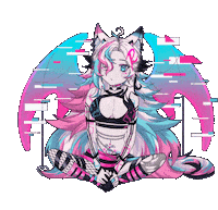 RavennaNya anime twitch waiting vtuber Sticker