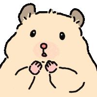 Ajigrim hamster 이모티콘 햄스터 gifsticker Sticker