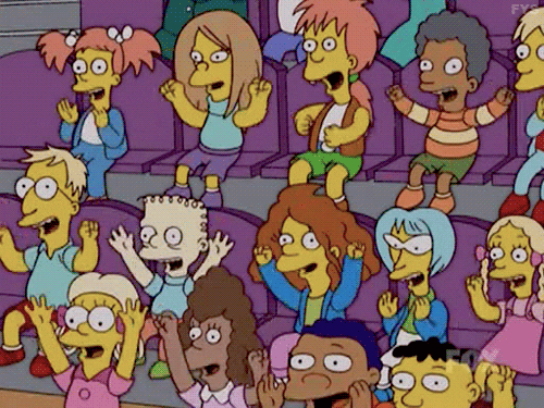 Happy The Simpsons GIF