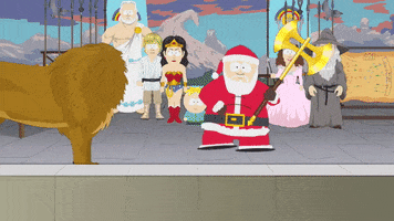 wonder woman santa GIF by South Park 
