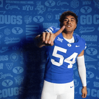 Byu Football Go Cougs GIF by BYU Cougars