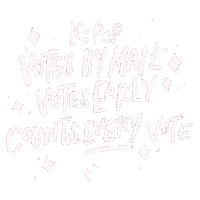 Vote Early K-Pop Sticker by INTO ACTION