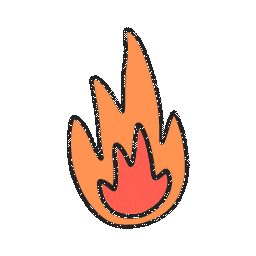 biloba giphyupload hot fire flame Sticker