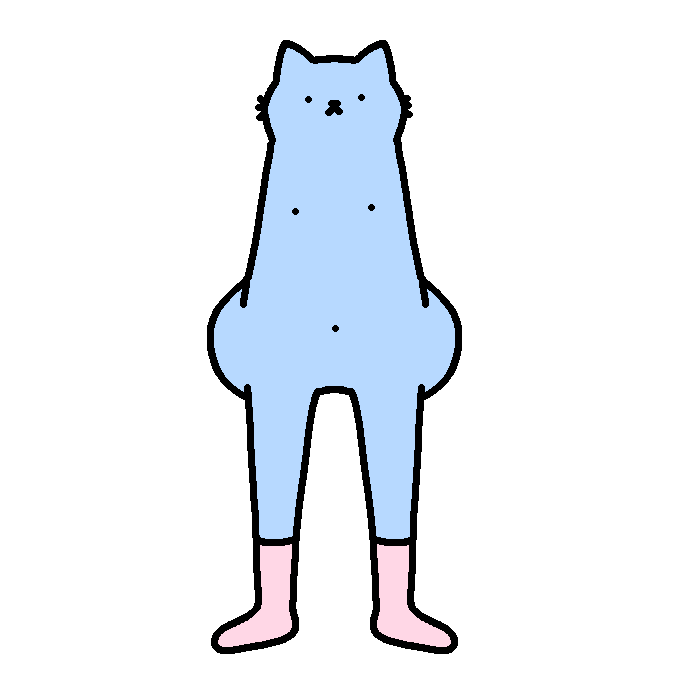 Blue Cat Cats GIF by sillynub