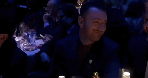embarrassed sam smith GIF by BRIT Awards