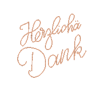 Herzlichä Dank Sticker by Handbeschriftetes