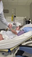 Husband Gags and Sits Down as Wife Gives Birth in Alberta Hospital