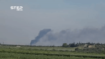 Smoke Rises From Strategic Hama Town Amid Reports of Rebel Fightback