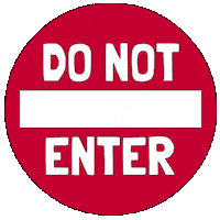 Do Not Enter No Entry Sticker by Pudgy Penguins