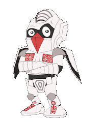 White Wings Celebration Sticker