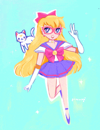 sailor moon space GIF