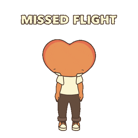 Missed Flight Sticker by LT3 Creations