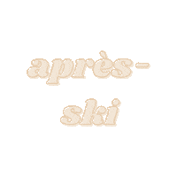 Apres-Ski Snow Sticker
