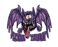 Illustration Bat Sticker by Lethal Threat