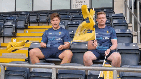 wave flags GIF by Worcester Warriors