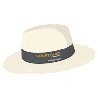 CourtyardPhuketTown summer travel vacation hat Sticker