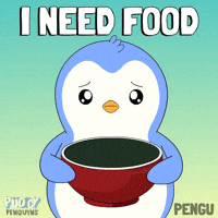 Hungry Fast Food GIF by Pudgy Penguins