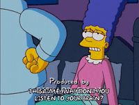 sleepy homer simpson GIF