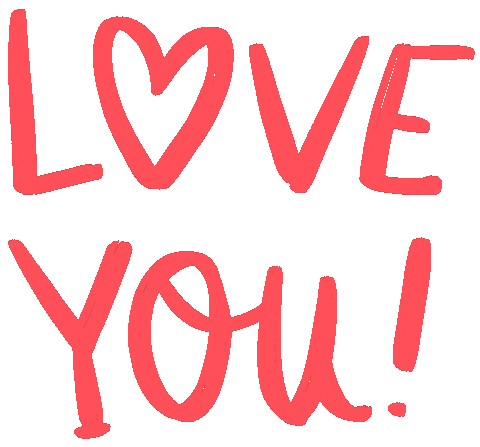 I Love You Hearts Sticker