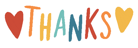 Heart Thank You Sticker