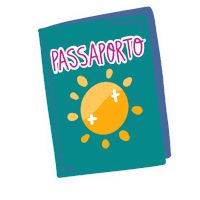 Illustration Vacation Sticker