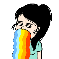 rainbow elfuturoebrillante Sticker