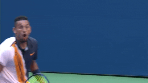 Shocked Nick Kyrgios GIF by US Open